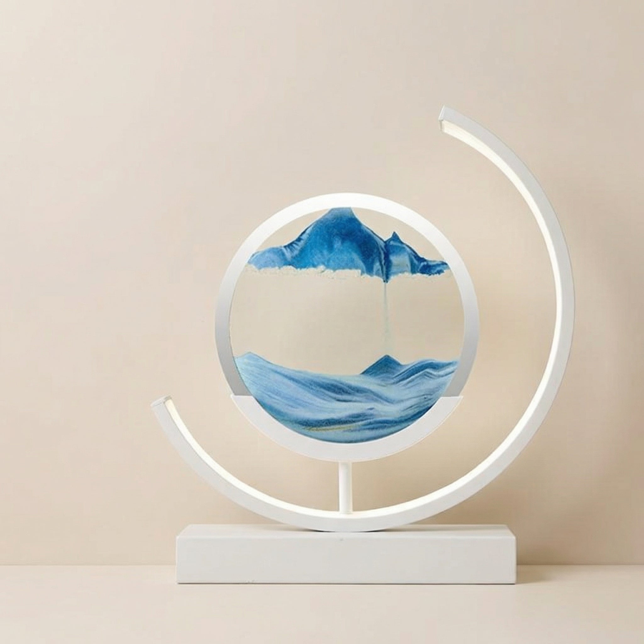 Lampe de table artistique 3D à sables mouvants | Ormexis