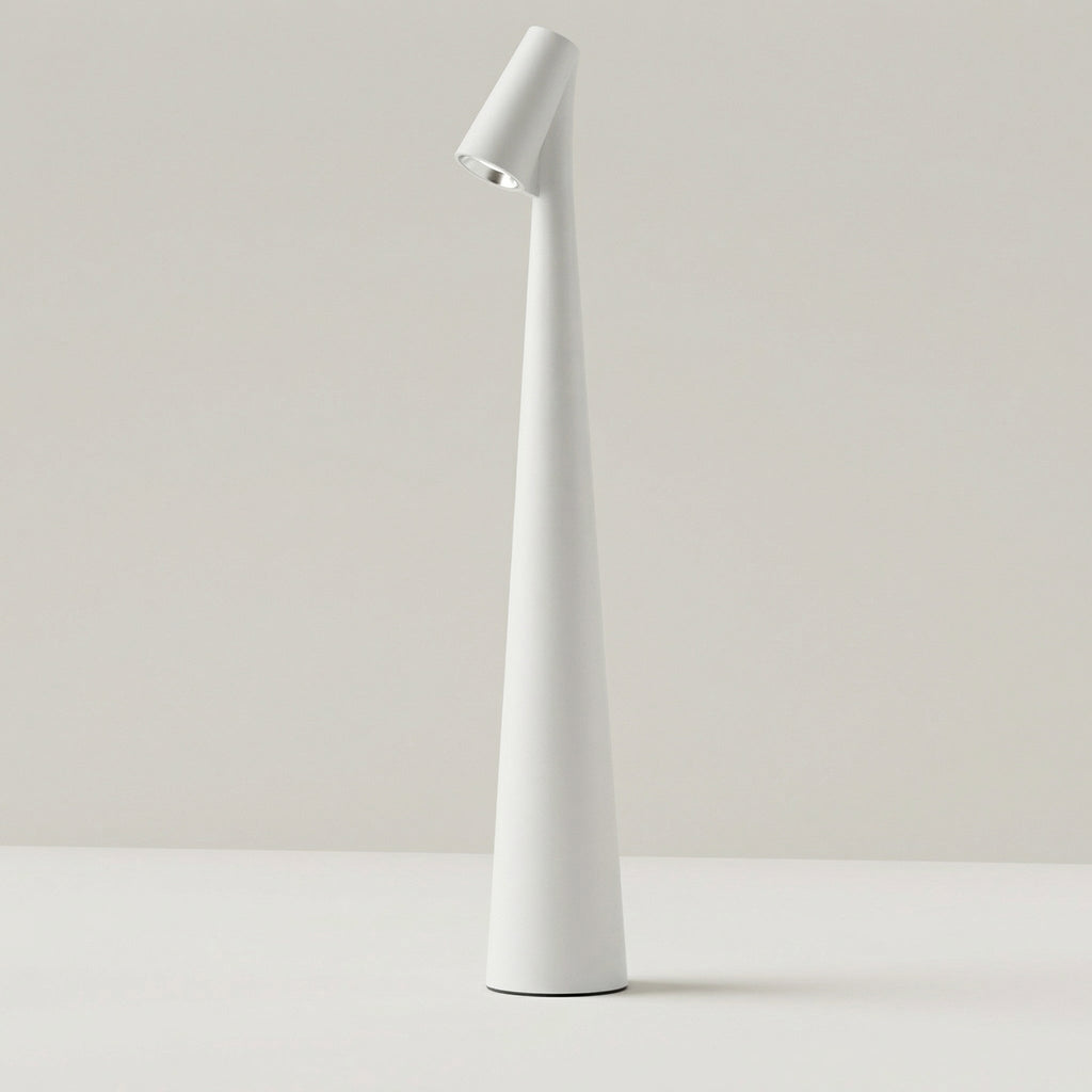 Lámpara de mesa LED cónica recargable – Táctil | Ormexis