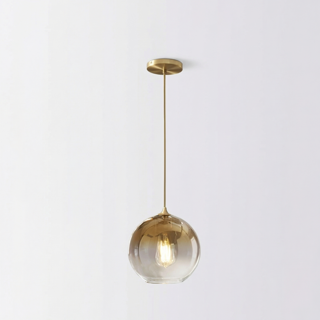Nordisk glasspendel med én lampe | Ormexis