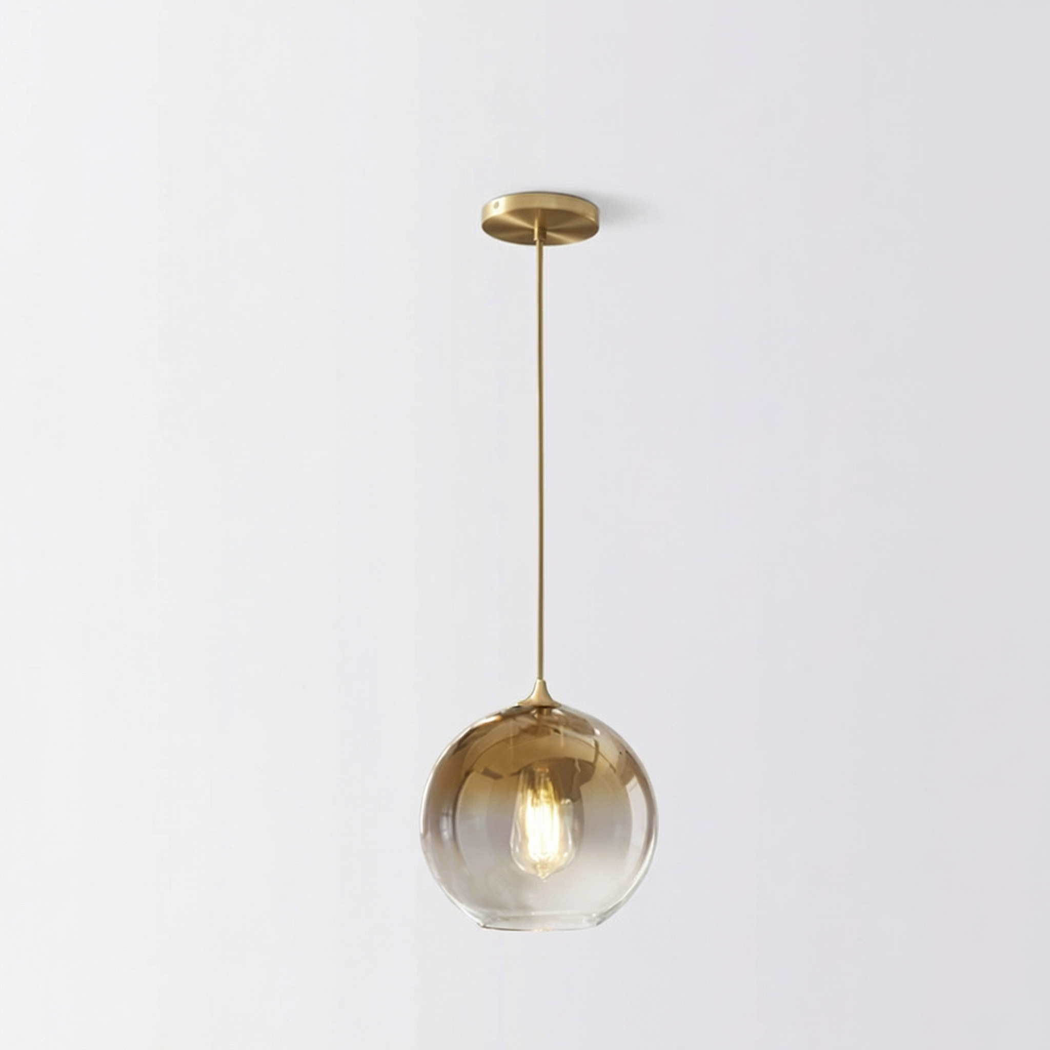 Nordisk glasspendel med én lampe | Ormexis