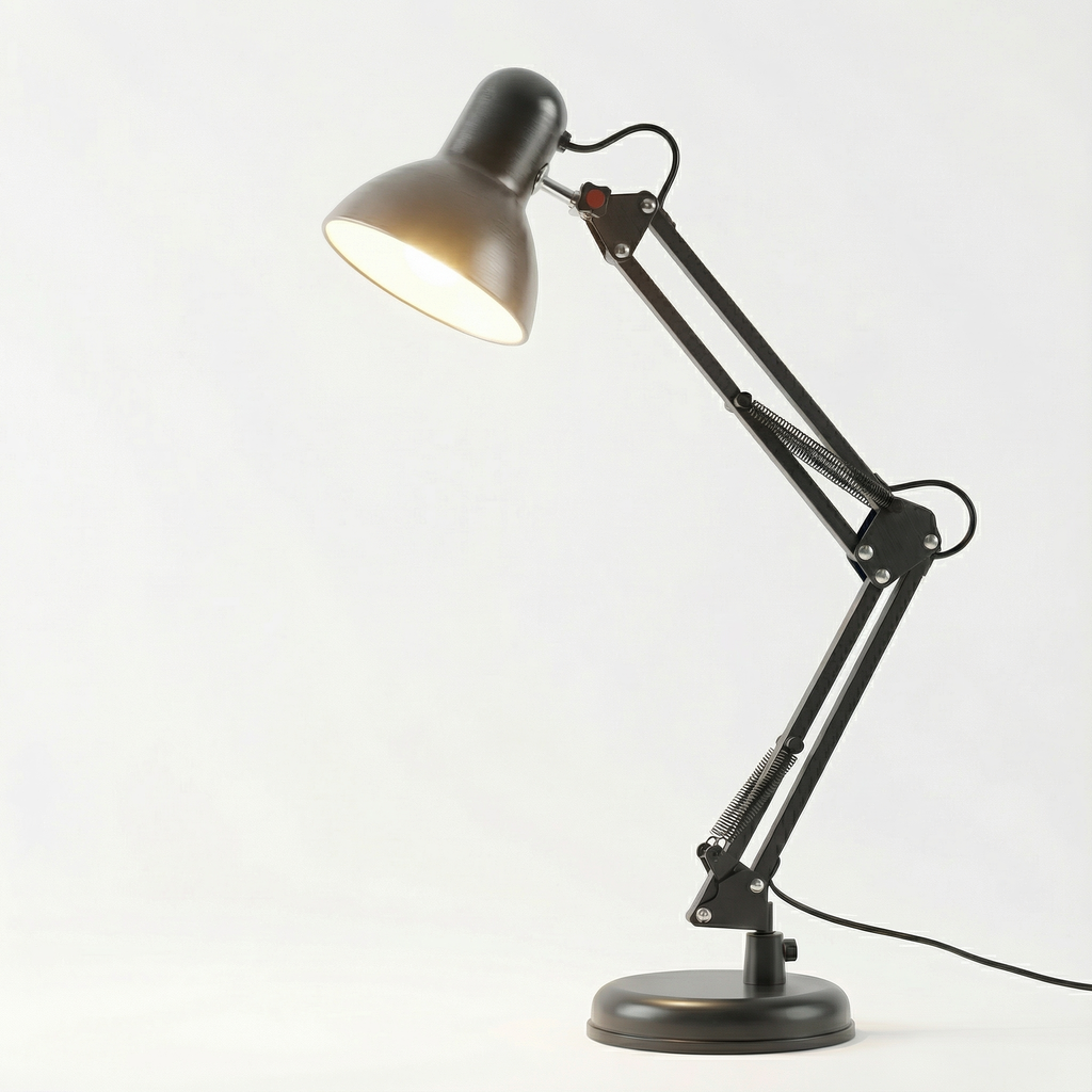 Adjustable Folding Arm Desk Lamp with Long Reach - Ormexis