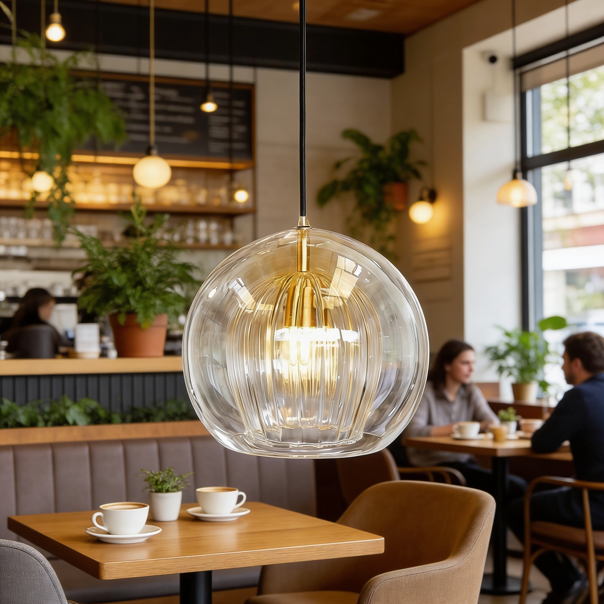 Moderne glasspendellampe 25 cm | Ormexis