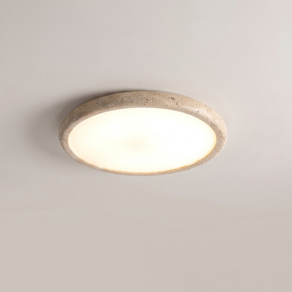 Wabi-Sabi-travertiini-LED-kattovalaisin | Ormexis