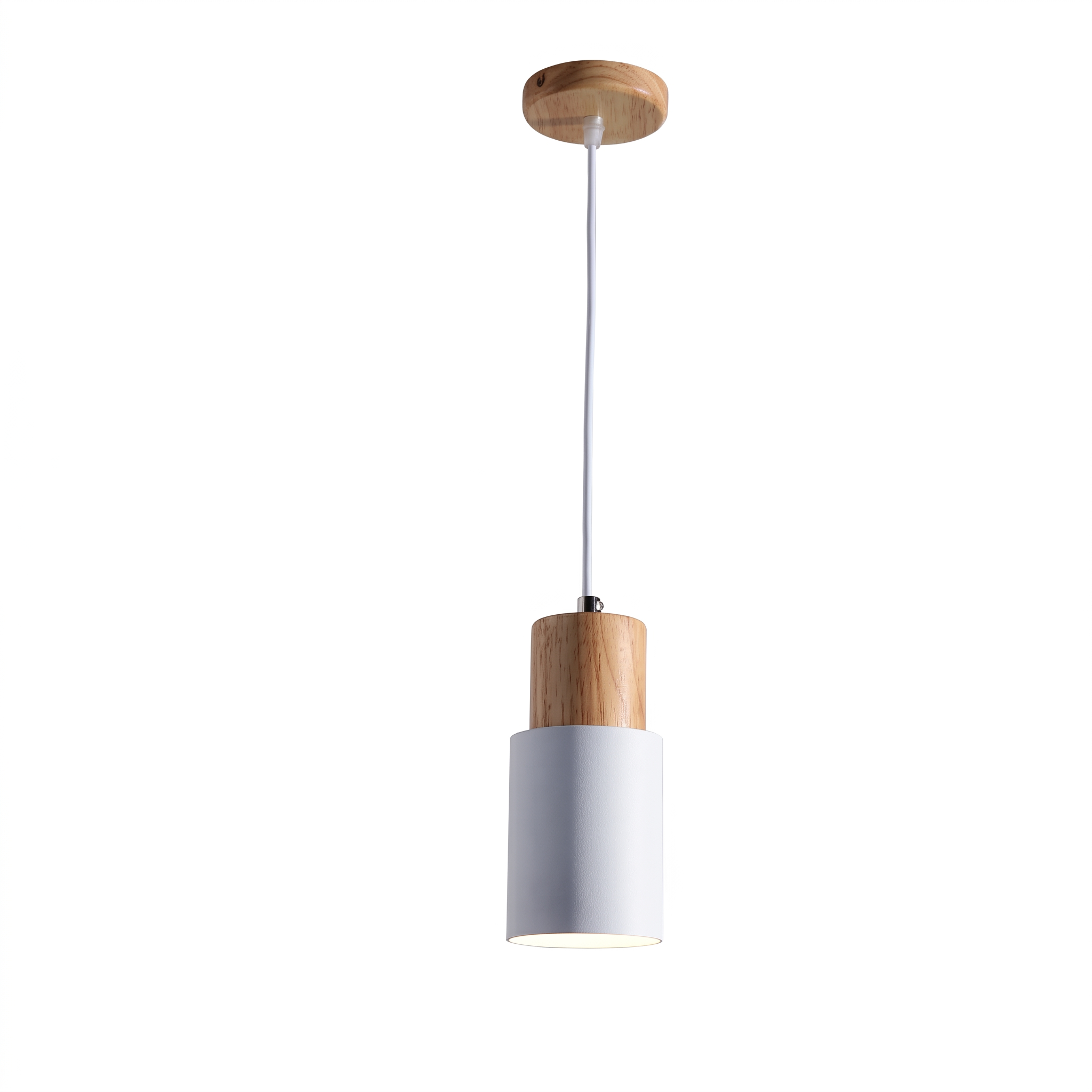 Nordic Wood Cylinder Pendant Light | Ormexis