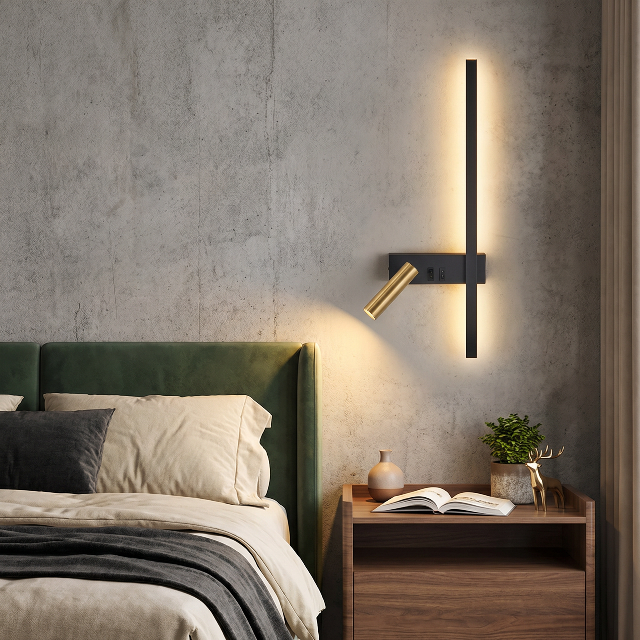 Moderne minimalistische led-wandlamp | Ormexis