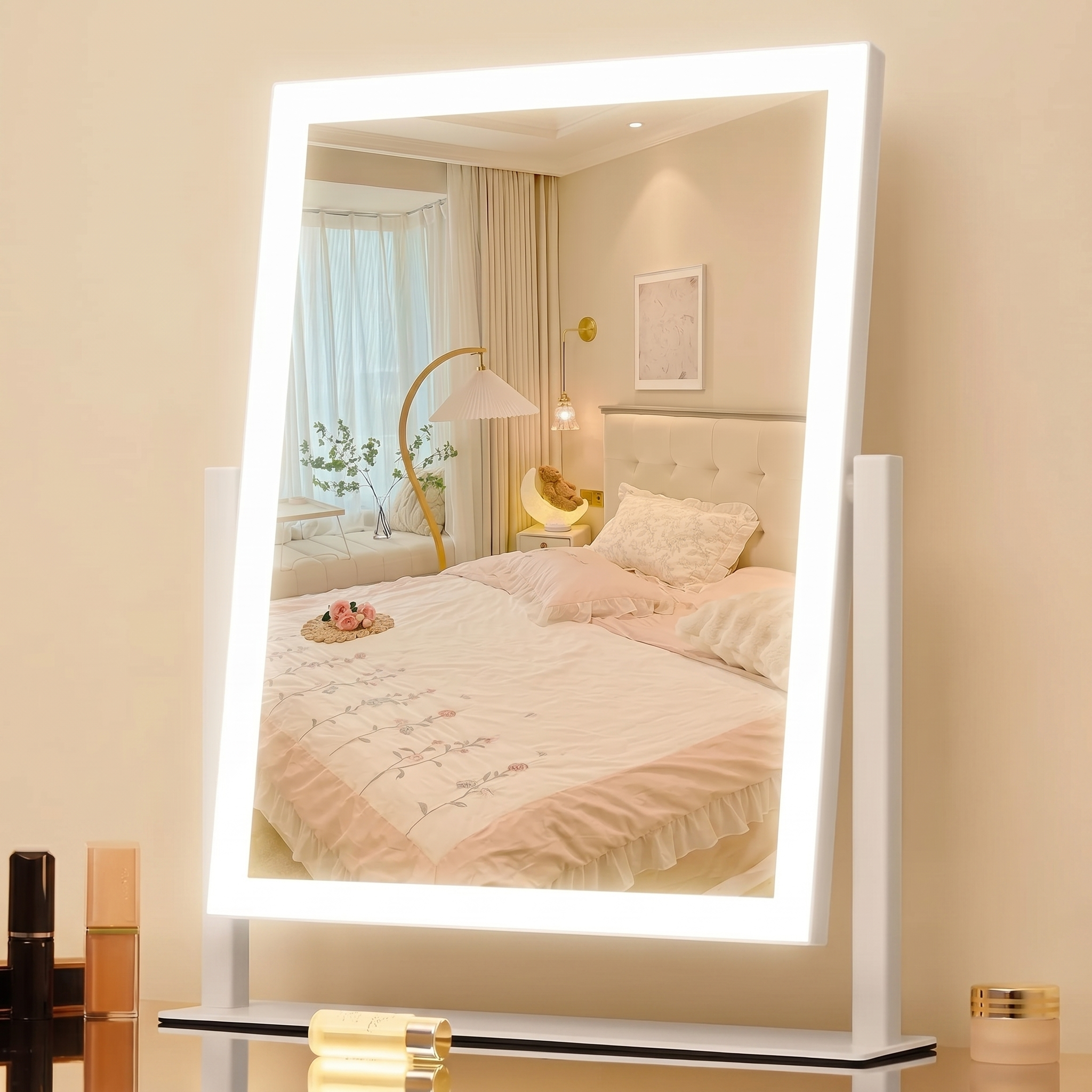 LED-sminkespeil med lys | Ormexis