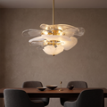 Corolla Tiered Glass Petal Chandelier | Ormexis