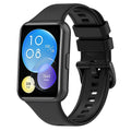 Huawei Watch Fit 2 Schwarzes Silikonarmband Ersatz