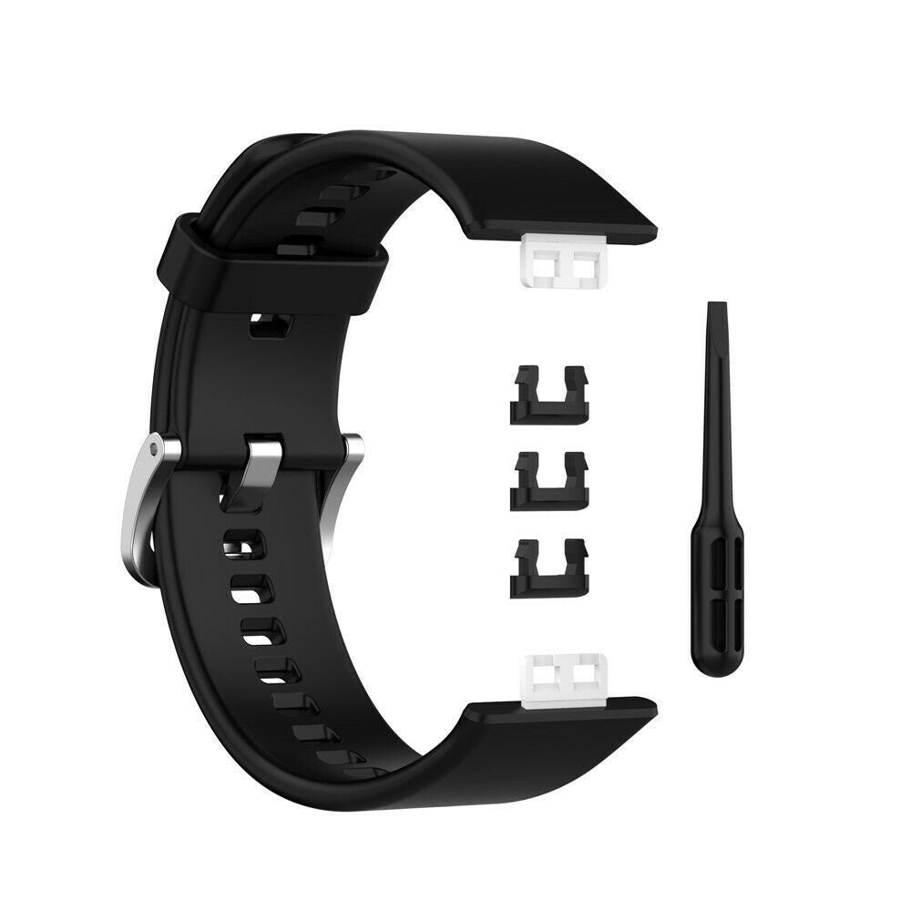 Pulseira de Silicone Preta Huawei Watch Fit para Huawei Watch Fit