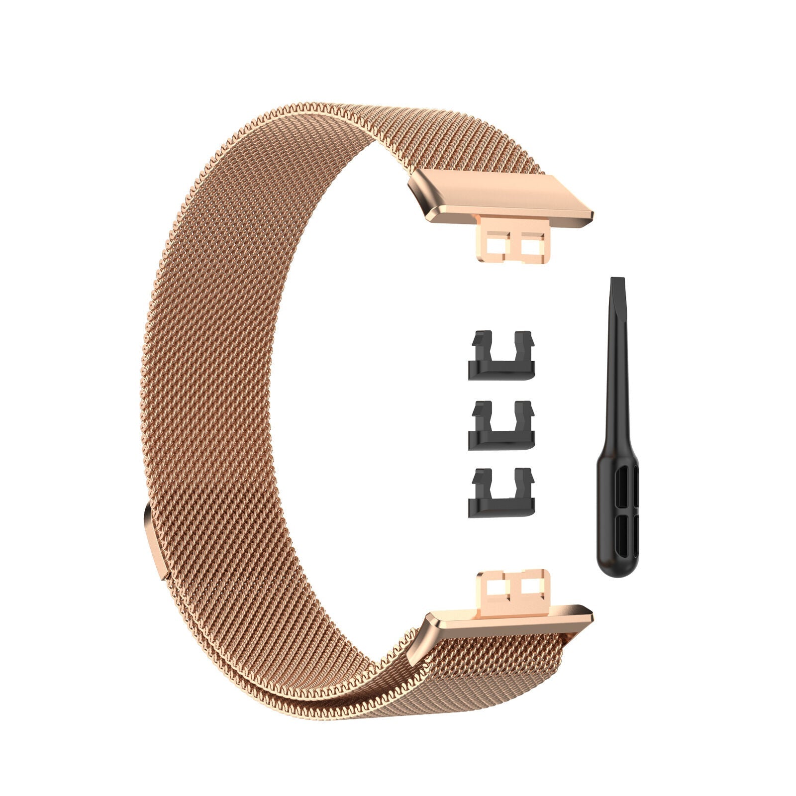 Pulseira Milanesa em Ouro Rosa para Huawei Watch Fit Style Edition