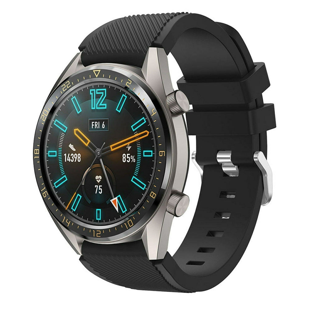 Huawei Watch GT 2 Black Silicone Band With Metal Buckle