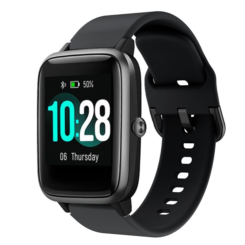 Black Silicone Band ID205L Wearable Device Accessory