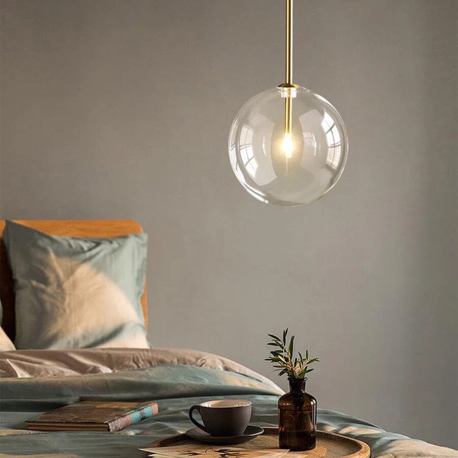 Suspensions en globe de verre pour cuisines et chambres modernes