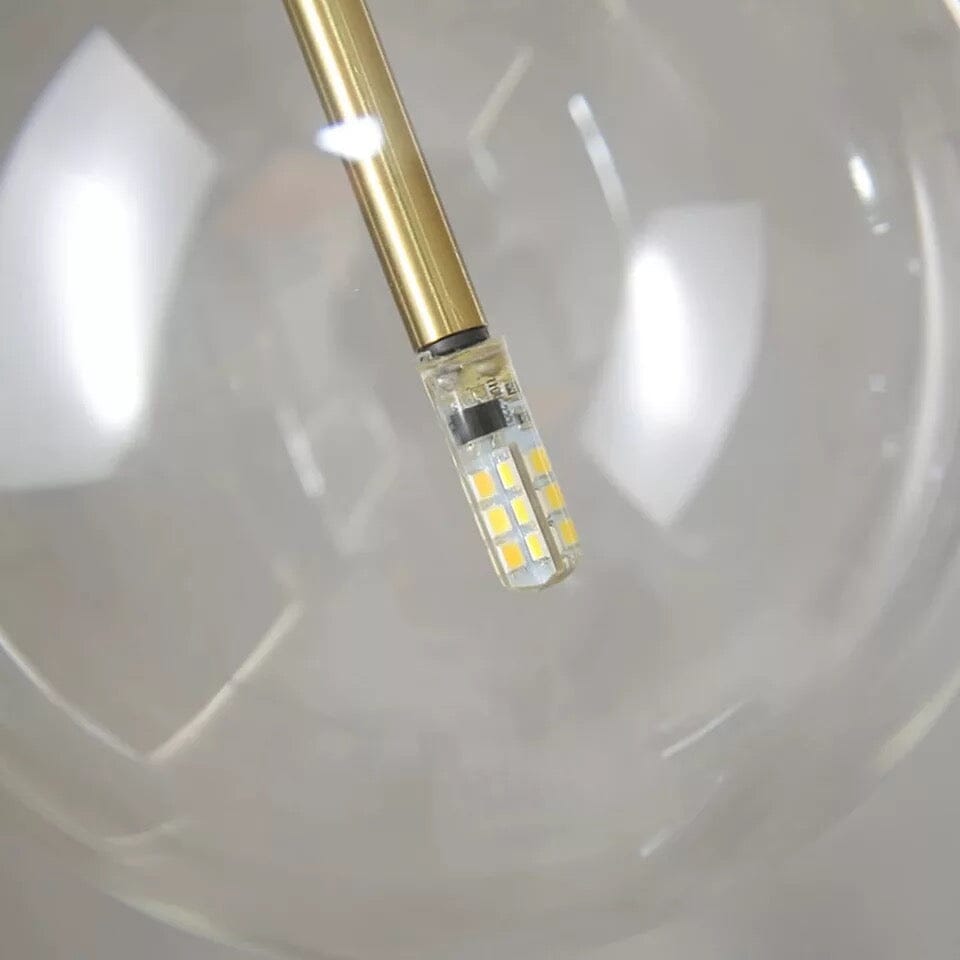Suspensions en globe de verre pour cuisines et chambres modernes