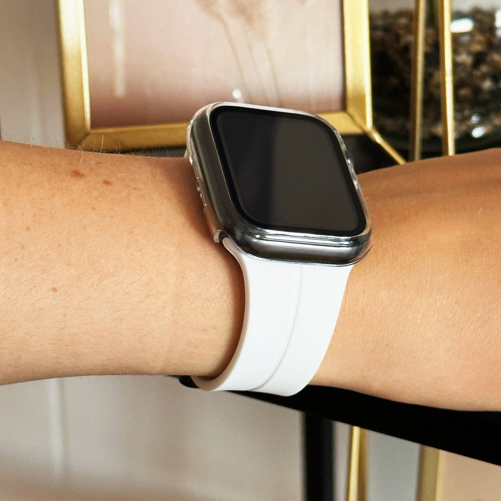 Apple Watch Transparent Glass Cover And Clear Hard Case