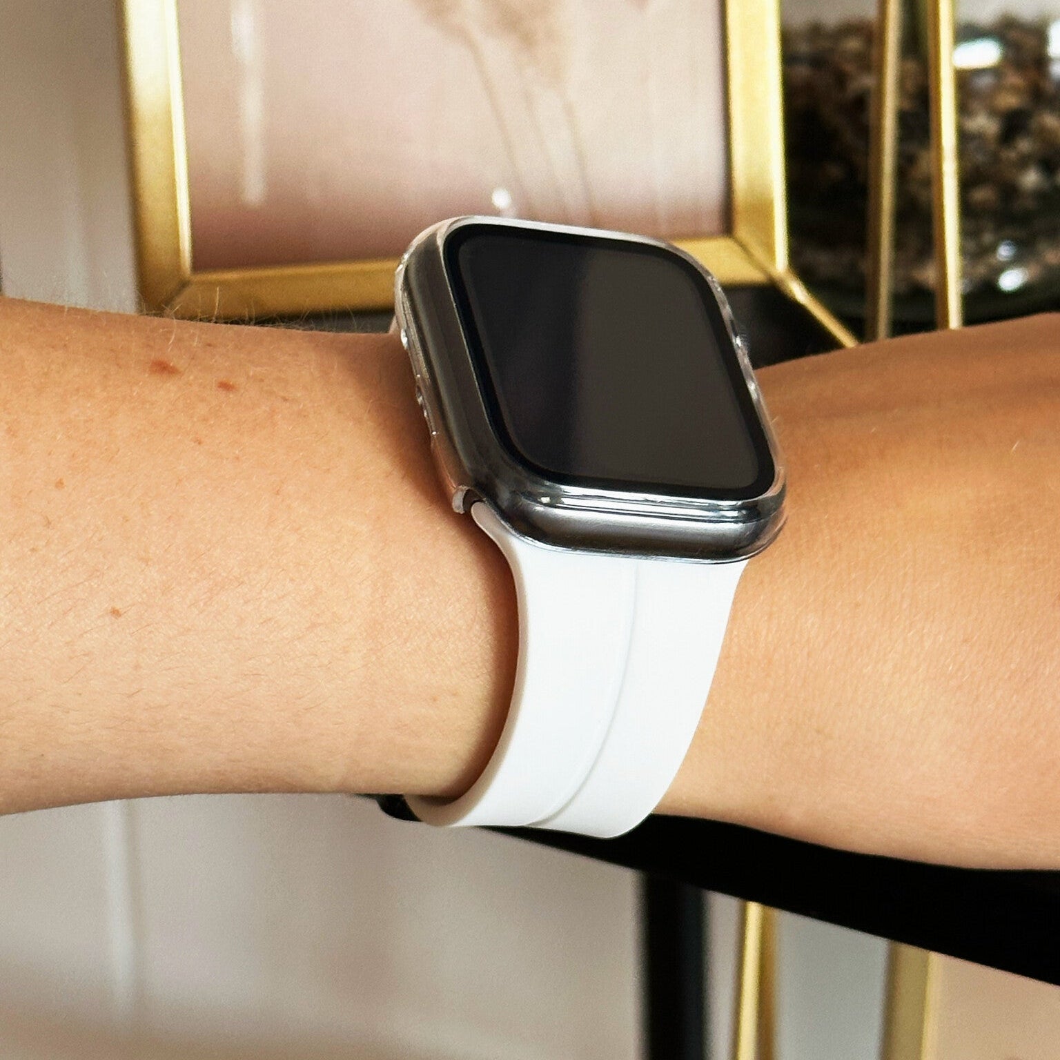 Apple Watch Transparent Glass Cover And Clear Hard Case