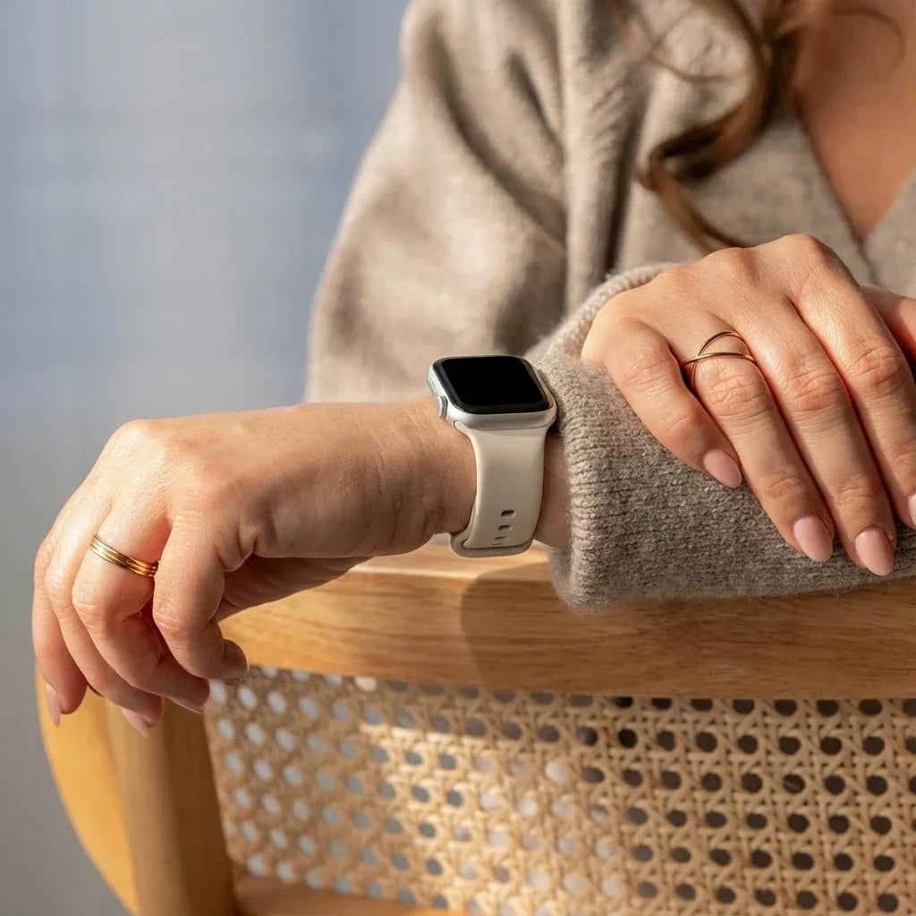 Starlight silikonrem for Apple Watch i alle serier