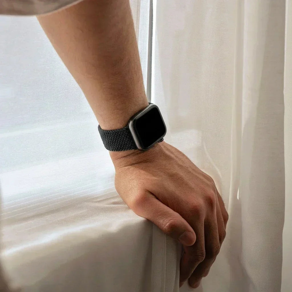 Apple Watch Black Nylon Braided Strap For Apple Watch Band
