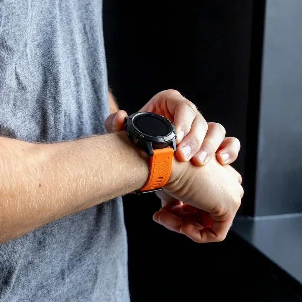 Garmin Fenix oransje silikonrem erstatning