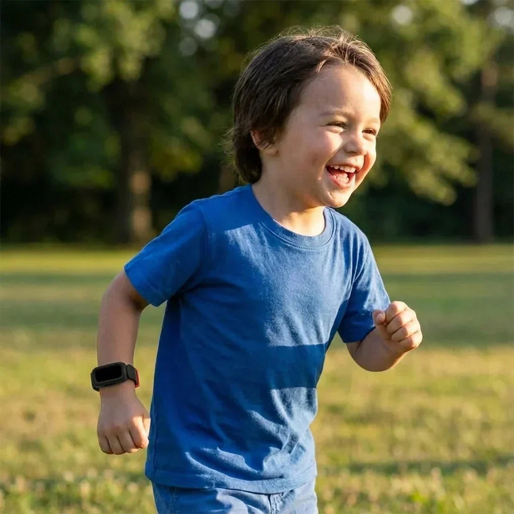Fitbit Ace 3 Silicone Band For Kids Black And Red Strap