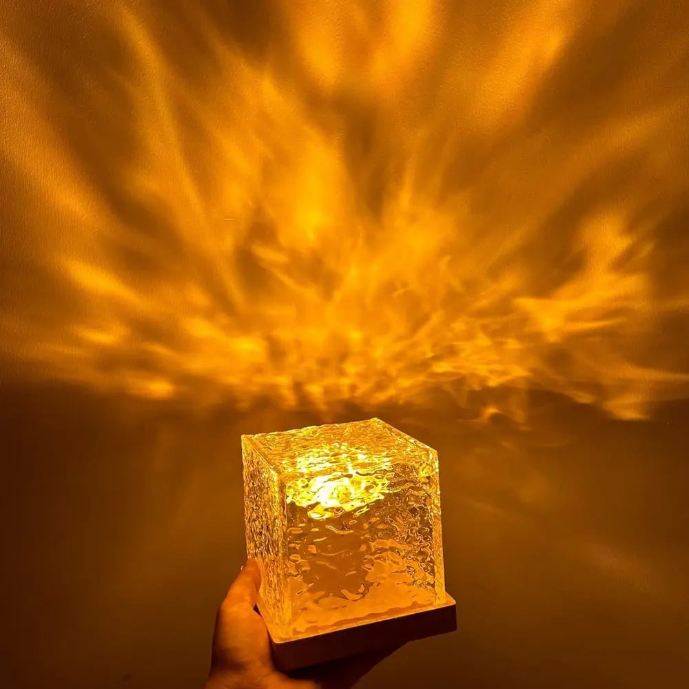 Molten Glass Cube Lamp | Ormexis