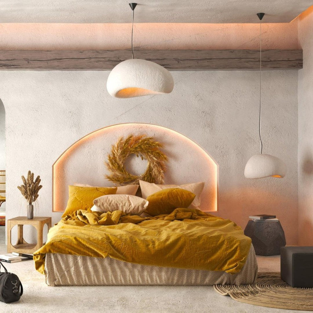 Stmívatelná závěsná lampa Aurea pro ambientní osvětlení místnosti