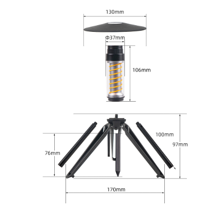 Tragbare spiralförmige LED-Laterne | Ormexis