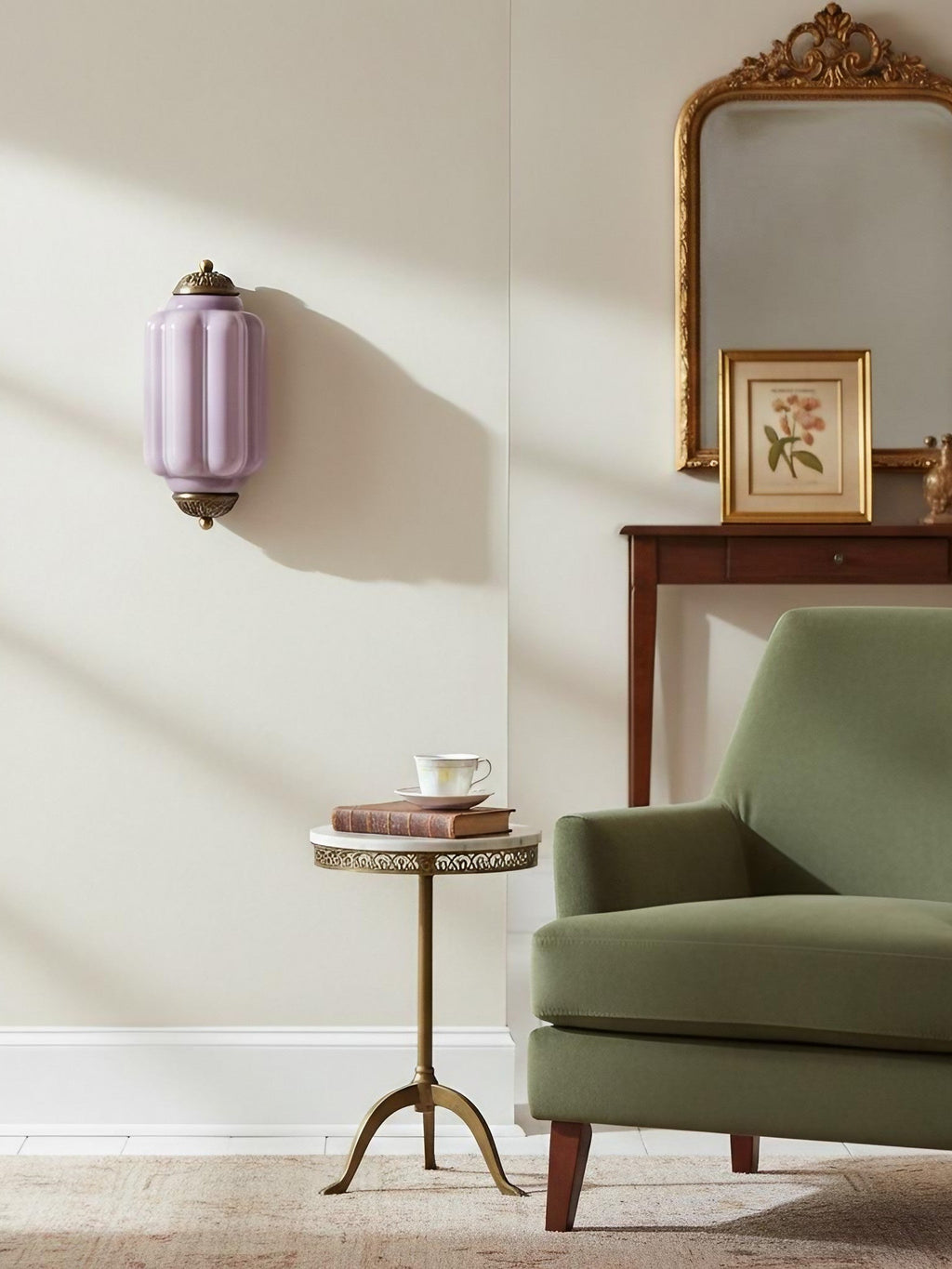 Ribbed Glass Capsule Wall Light | Ormexis