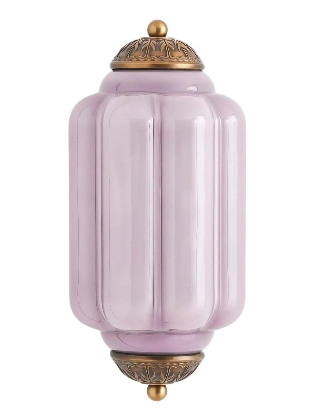 Ribbed Glass Capsule Wall Light | Ormexis