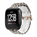 Pulseira de Silicone Lucky Leopard para a Série Versa da Fitbit