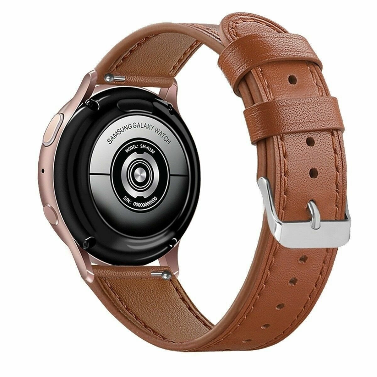 Curea din piele maro închis pentru Samsung Galaxy Watch 7 40mm