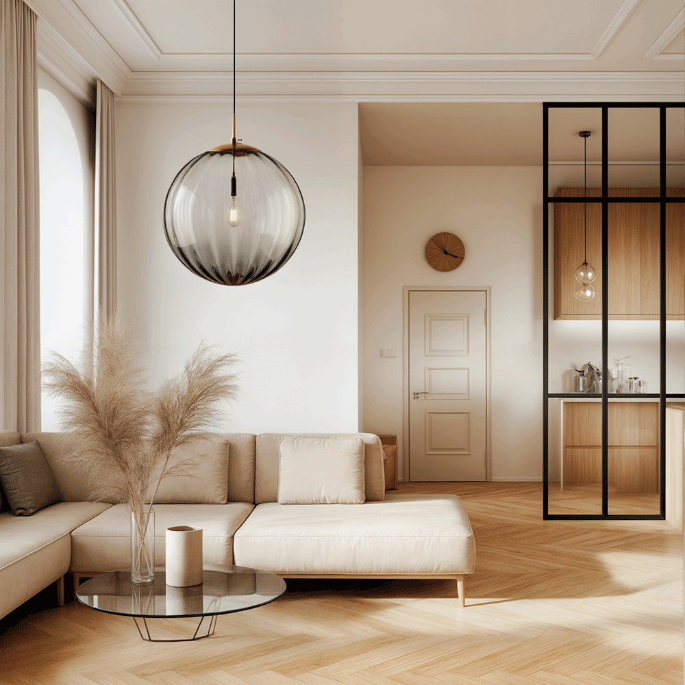 Aero Glas Kugellampe Ambientebeleuchtung für Schlafzimmer und Esszimmer