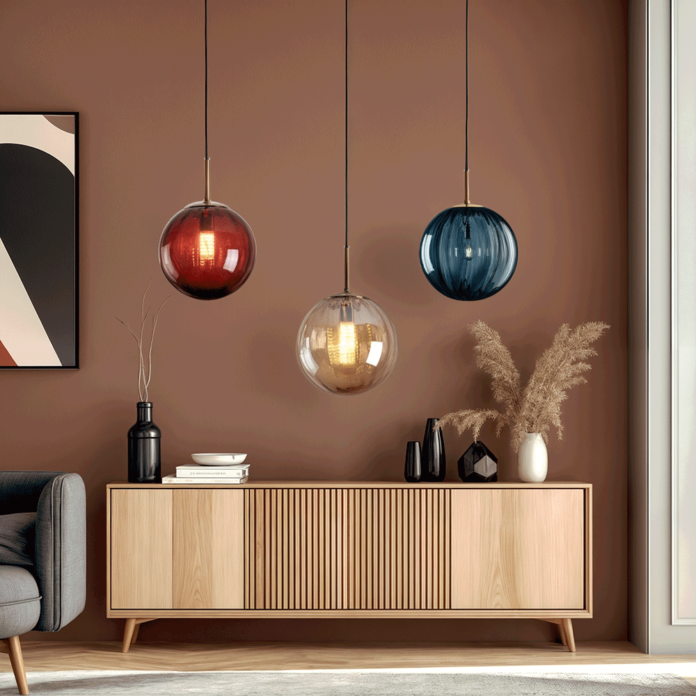 Aero Glas Kugellampe Ambientebeleuchtung für Schlafzimmer und Esszimmer