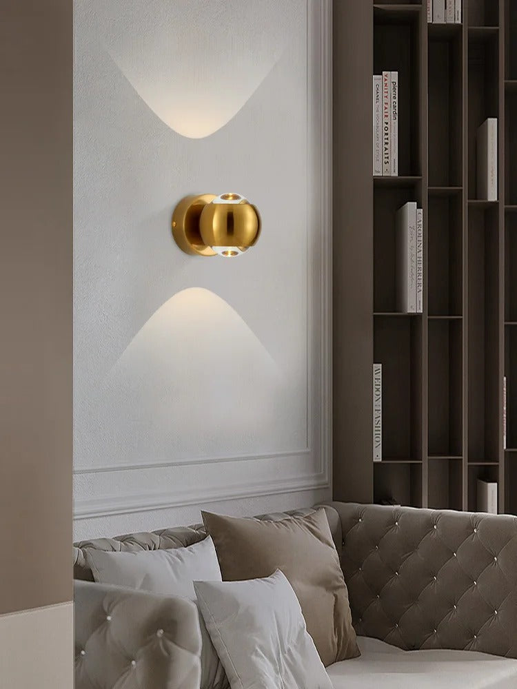 Zenith Brass Orb Sconce | Ormexis
