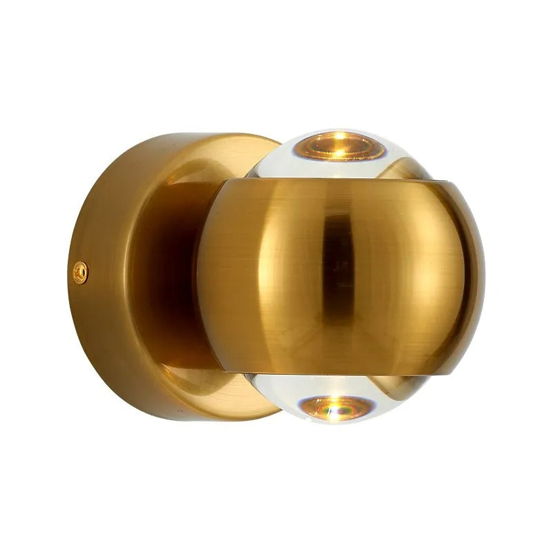 Zenith Brass Orb Sconce | Ormexis