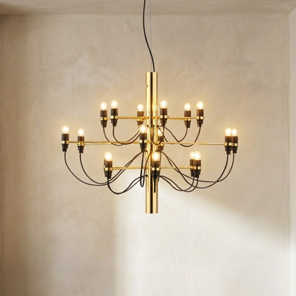 Candelabru LED cu două niveluri, în stil Mid-Century | Ormexis