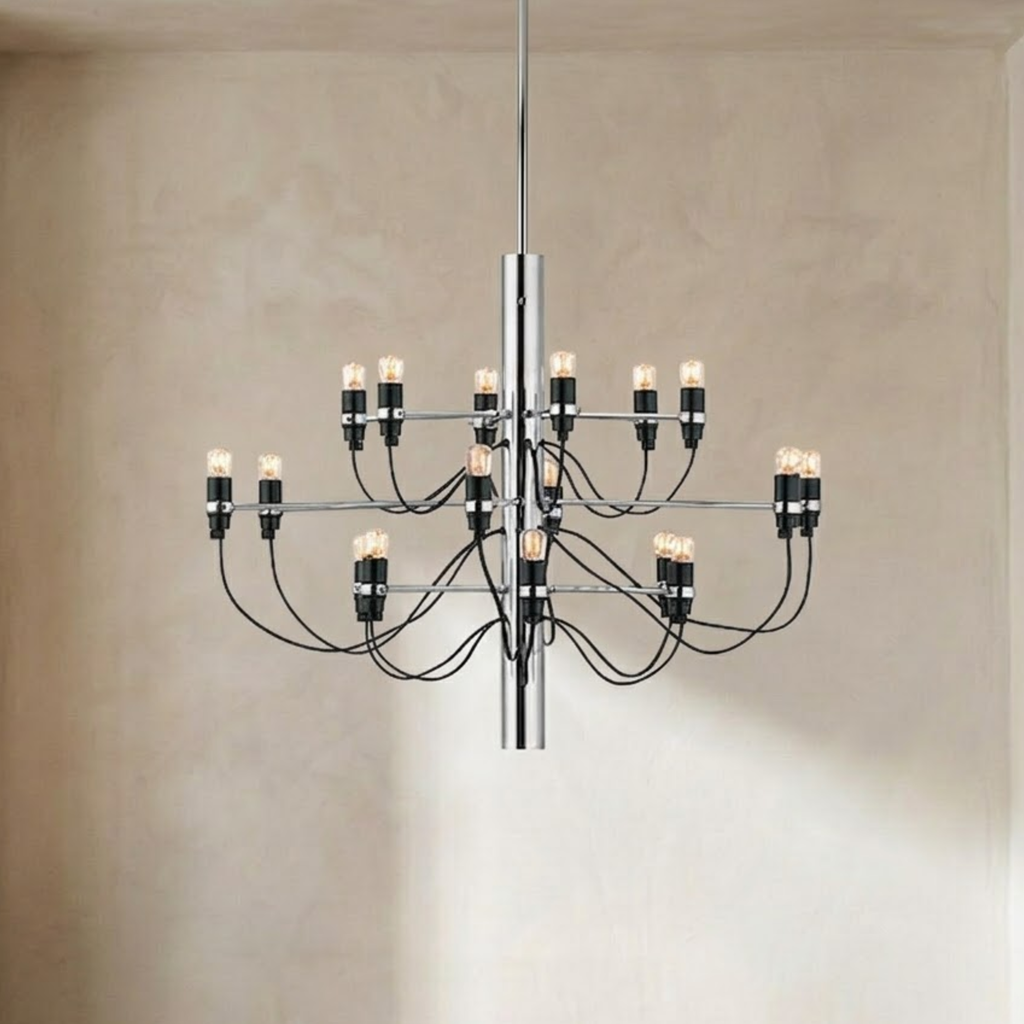 Candelabru LED cu două niveluri, în stil Mid-Century | Ormexis