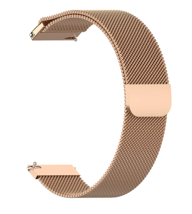 20mm Milanese Rose Gold Watch Strap With Quick Release
