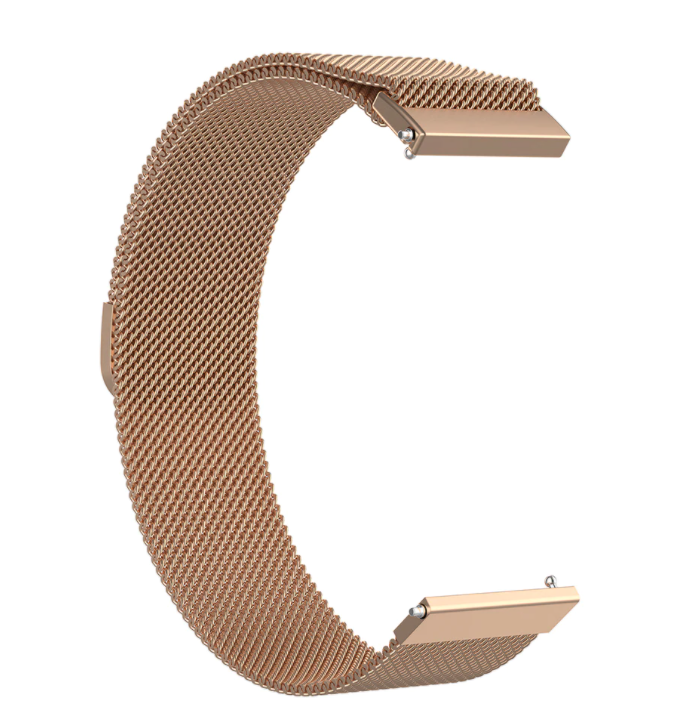 20mm Milanese Rose Gold Watch Strap With Quick Release