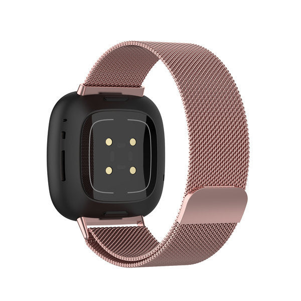 Cinturino Milanese Rosa per Fitbit Versa 4 Smartwatch