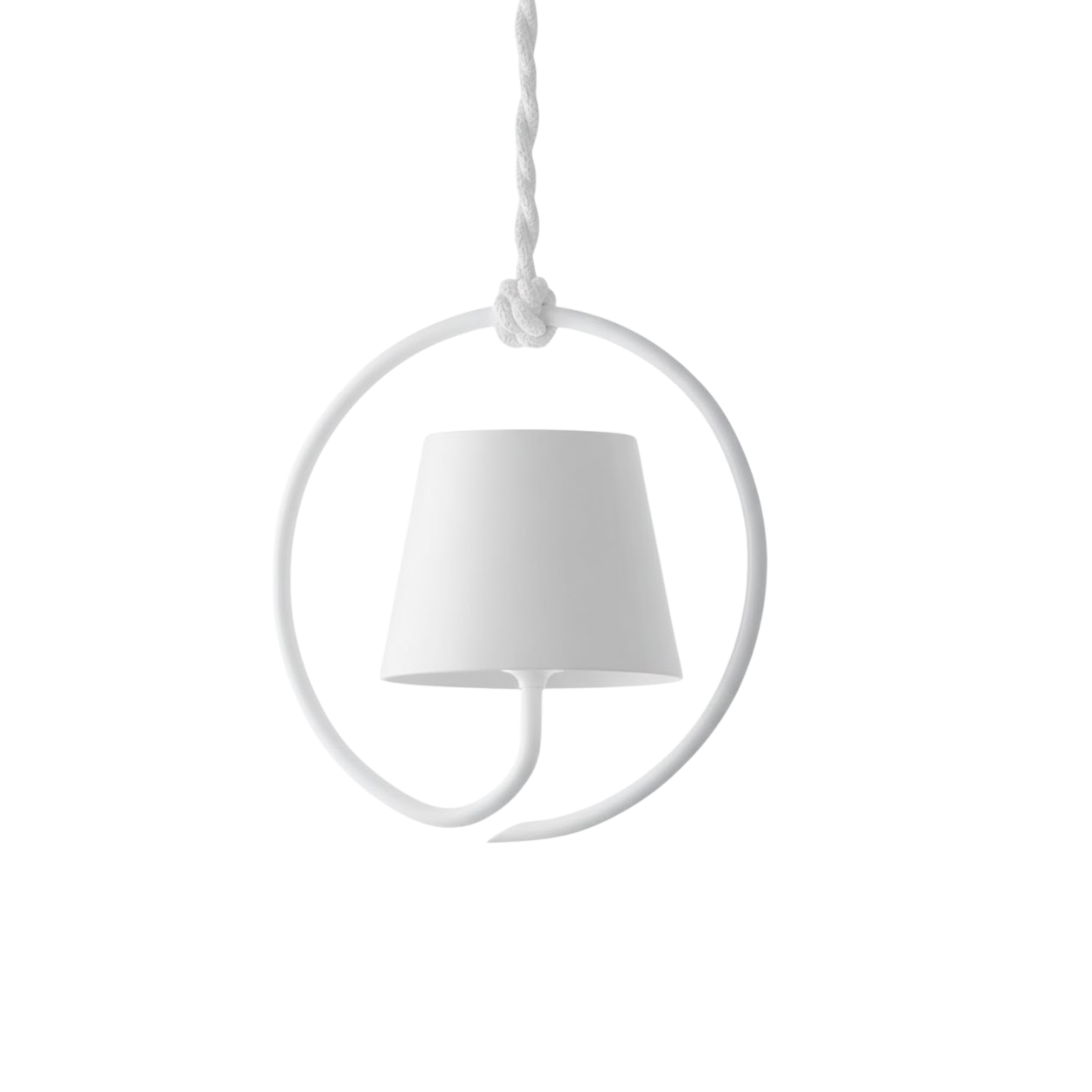 Minimalistische LED-Ringrahmen-Pendelleuchte mit konisch zulaufendem Schirm | Ormexis