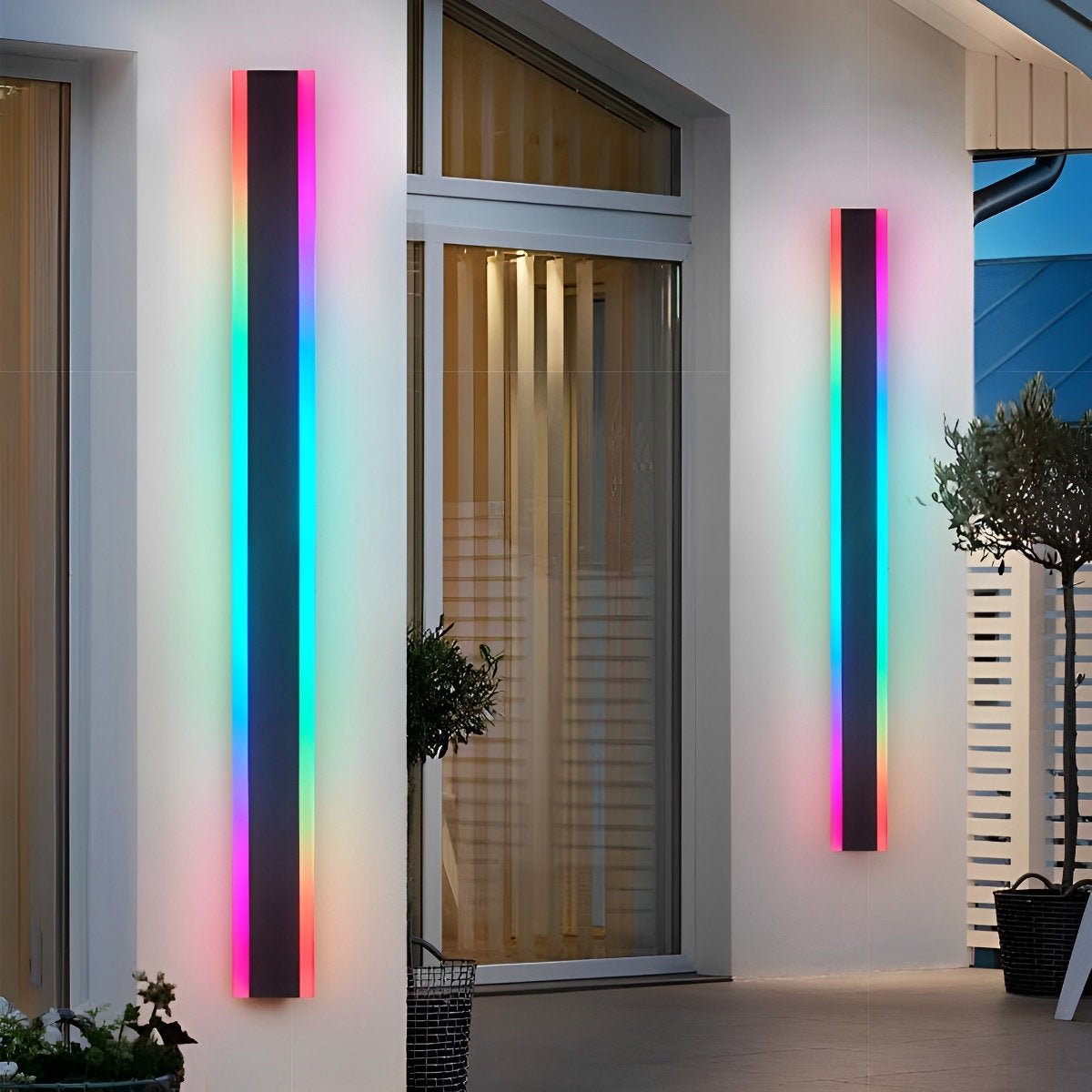 Nowoczesna pionowa lampa ścienna LED | Ormexis