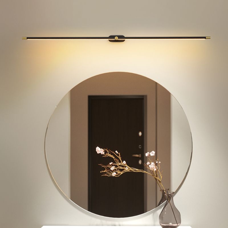Minimalistyczna smukła liniowa lampa ścienna LED w kolorze czarno-złotym i białym | Ormexis