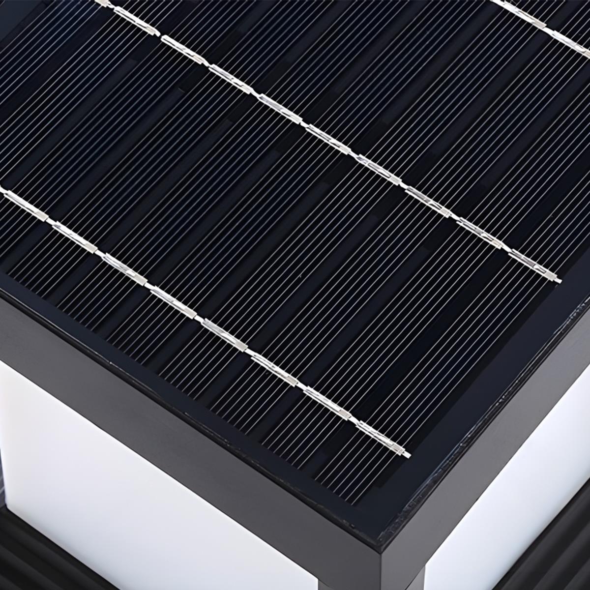 Luminária de poste minimalista com moldura geométrica | Ormexis