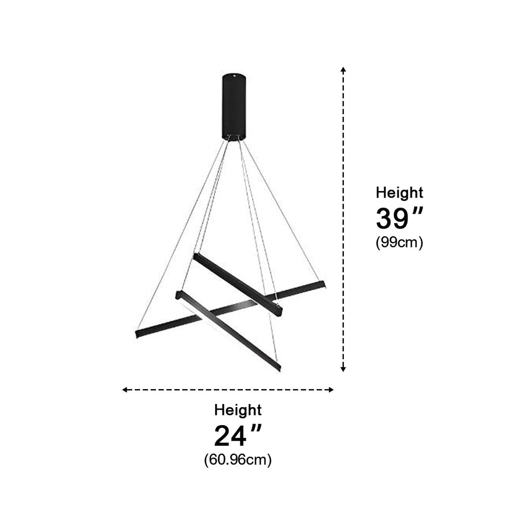 Cross Line-loftslampe | Ormexis