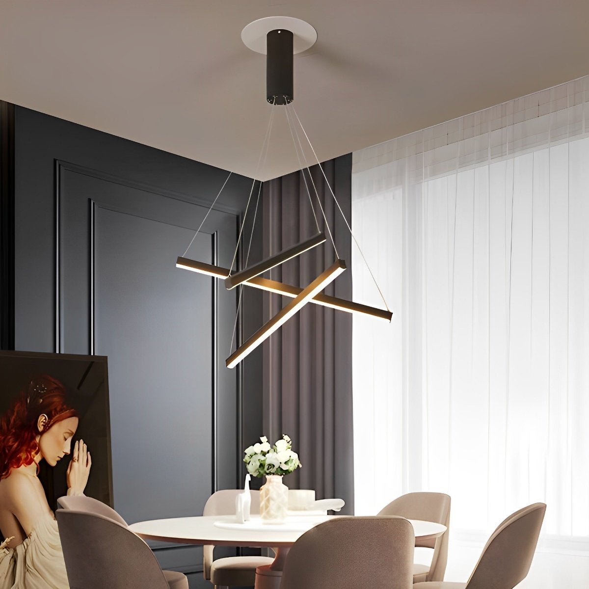 Cross Line-loftslampe | Ormexis