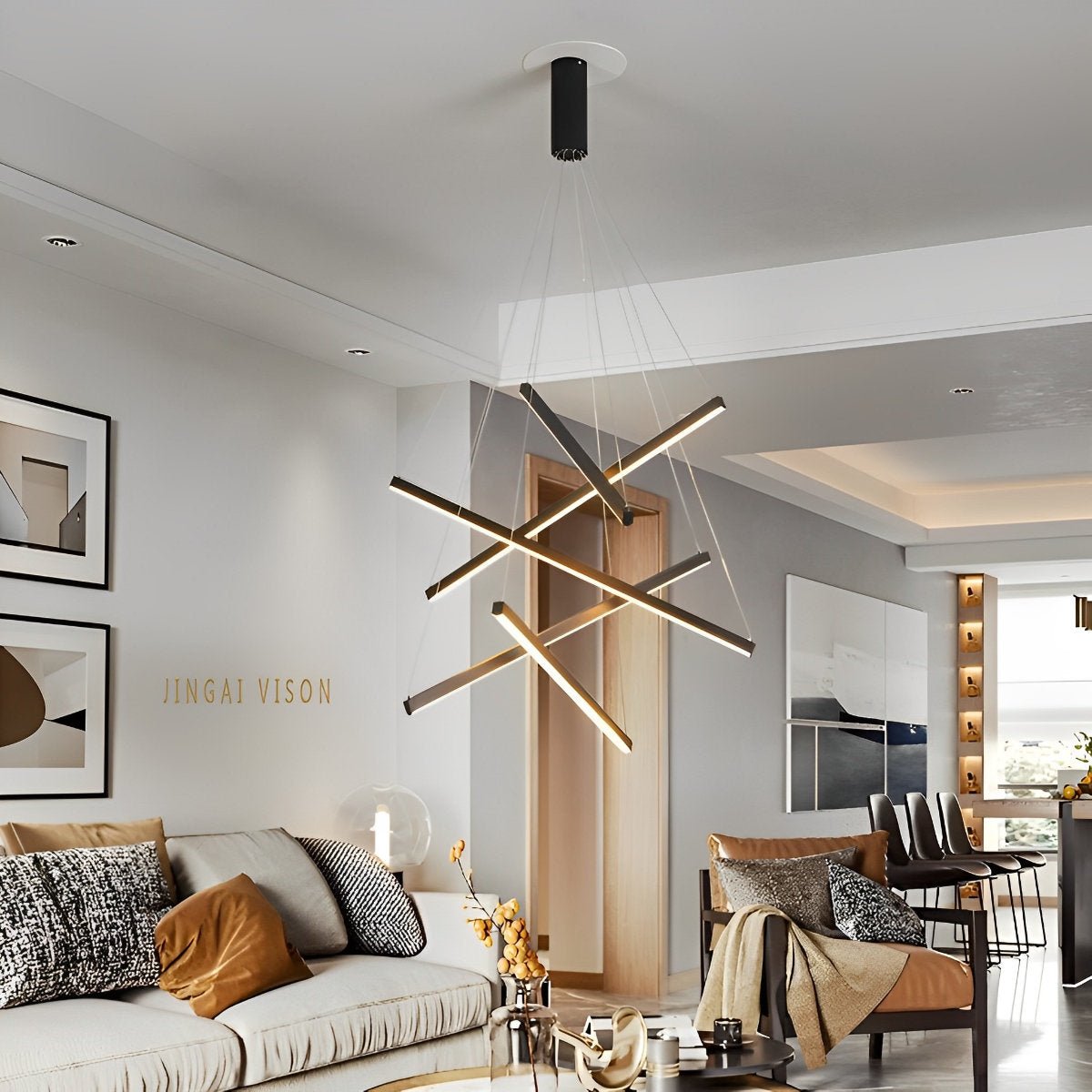 Cross Line-loftslampe | Ormexis