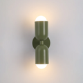 Modern Metal Cylinder Two Light Up And Down Wall Sconce | Ormexis