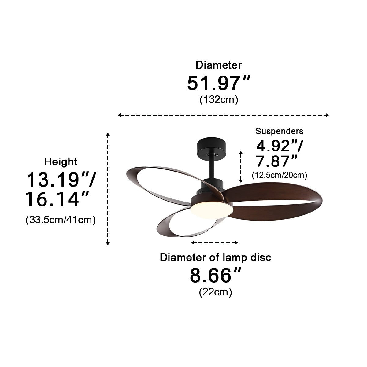 Petal Loop Ceiling Fan Light | Ormexis