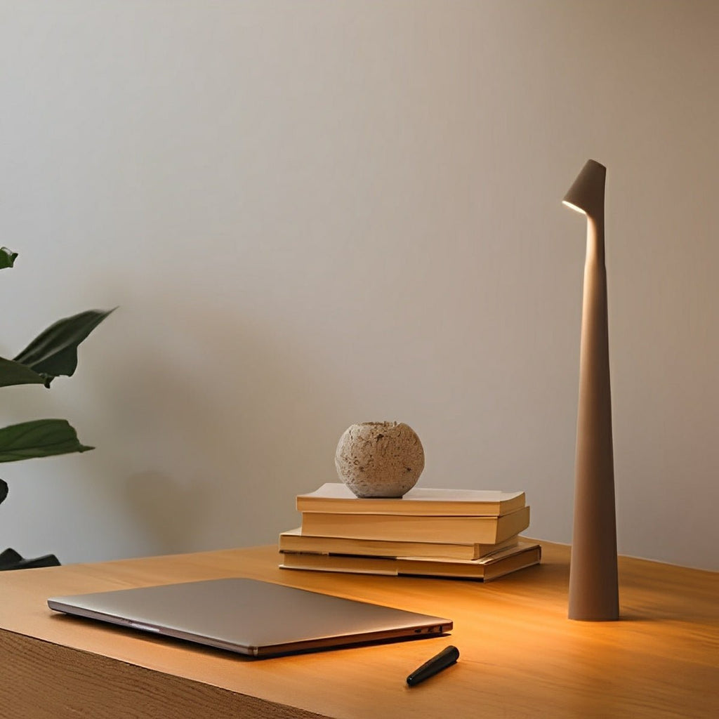 Angled Stem Taper Table Lamp | Ormexis